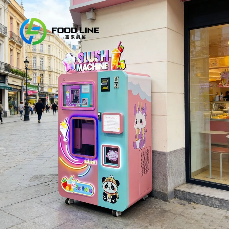 Slushie Machine Vending - เครื่องจำหน่ายสเลอชี่ละลายน้ำแข็งเร็ว พร้อมฟังก์ชันละลายเร็ว ทำความสะอาดคราบน้ำแข็งภายในถังหลังจากที่ปล่อยการใช้งานมานาน