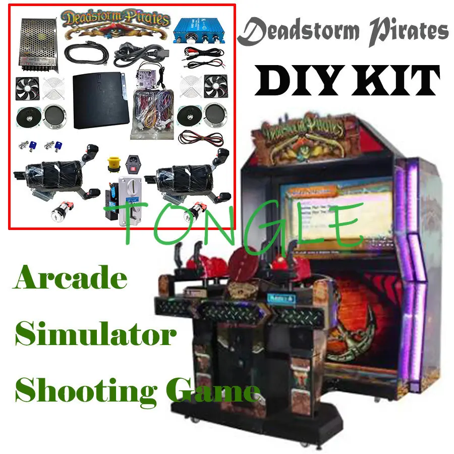 Skee Ball Arcade - ชุด DIY ครบชุด, คอนโทรลเลอร์ปืนยิงเกม DEADSTORM PIRATES