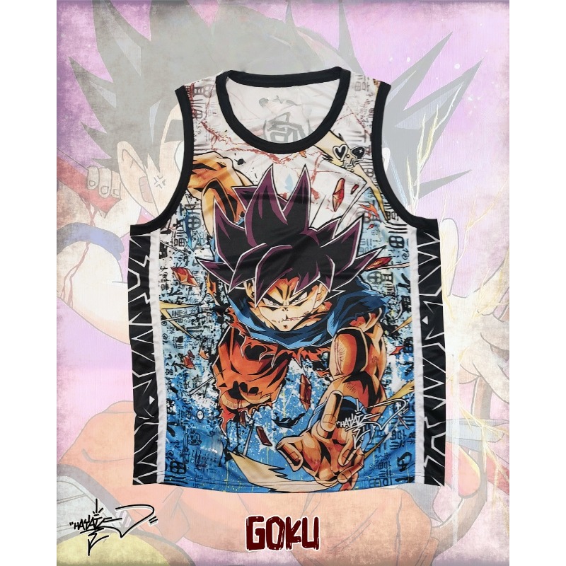 Basketball Arcade Game - เสื้อกีฬาบาสเก็ตบอลลายดราก้อนบอล Z โกคู เวเจต้า รุ่นพิเศษ คอลเลคชั่นฤดูร้อน