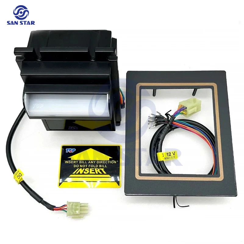 Arcade And Vending - TOP TB74 TB77 Bill Acceptorไม่มีกล่องDC12VสัญญาณชีพจรTableroเกมอาเขตเครื่องหยอดเหรียญตกปลาPinballอะไหล่