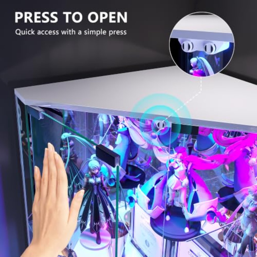 ตู้โชว์มุมสูง 64.7 นิ้ว พร้อมป - Glass Cabinet Display บทวิจารณ์และราคา
