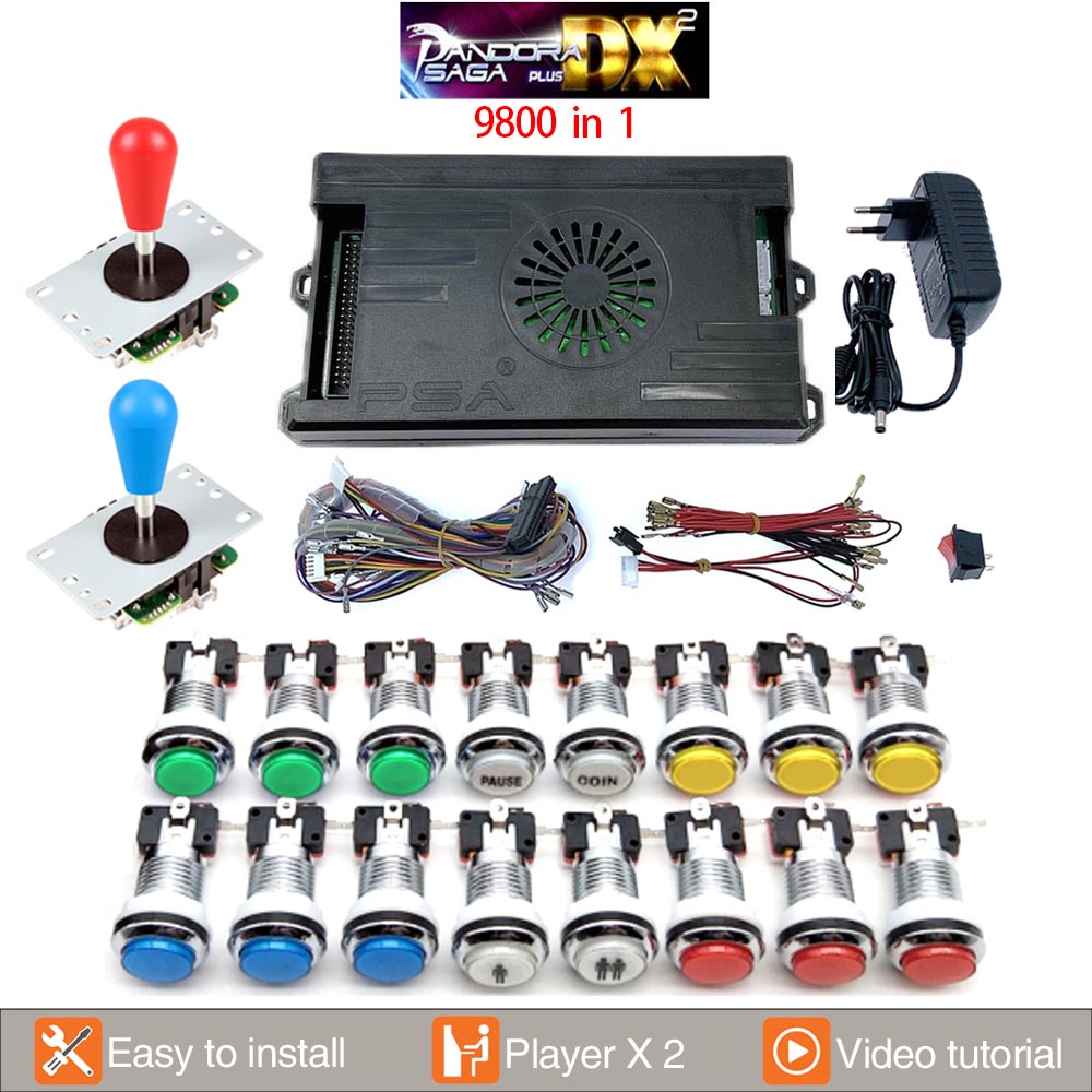 9800 in 1 Pandora Saga DX 2คอน - Trackball Controller Arcade บทวิจารณ์และราคา