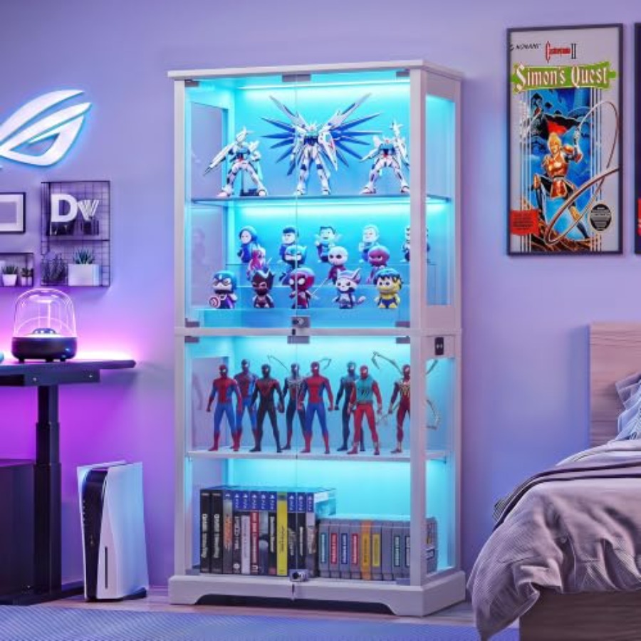 ตู้โชว์กระจกสไตล์ฟาร์มเฮาส์พร้ - Glass Cabinet Display บทวิจารณ์และราคา
