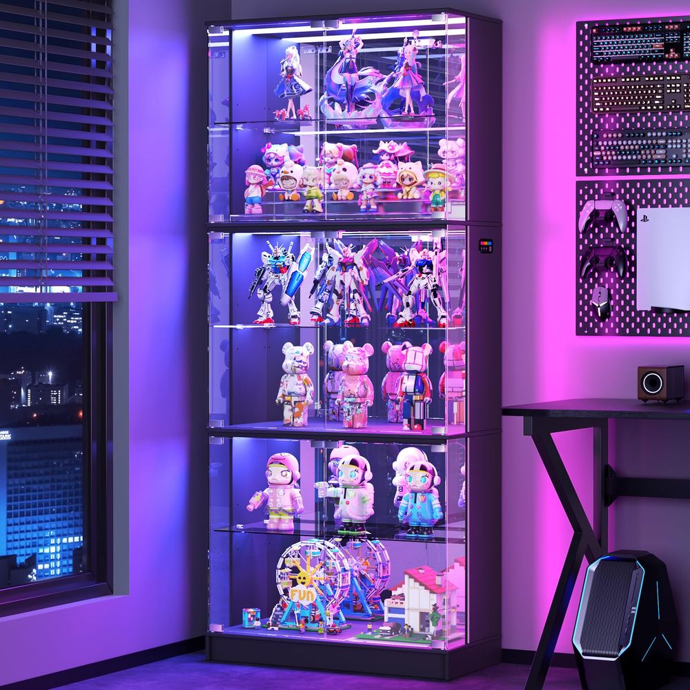 ตู้โชว์กระจก 6 ชั้น สูง 71 นิ้ - Glass Cabinet Display บทวิจารณ์และราคา