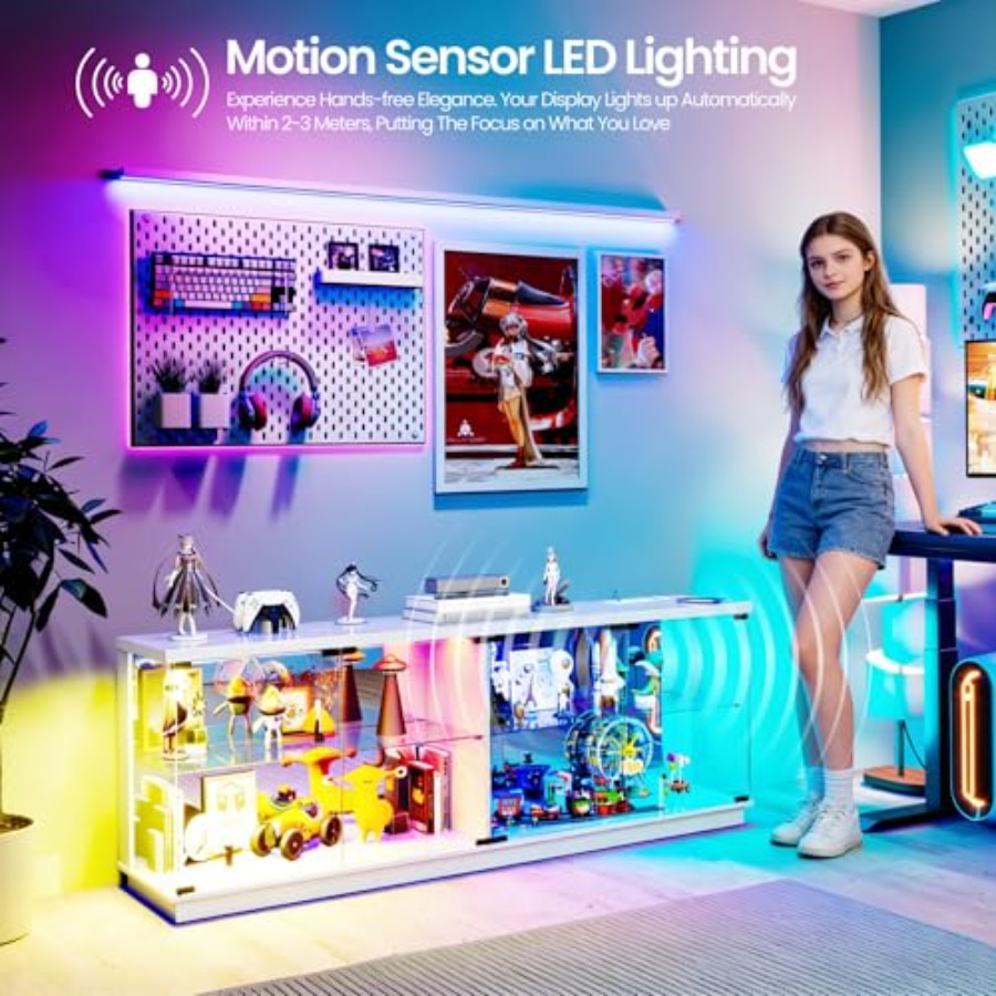 ตู้โชว์ขนาดใหญ่กว้าง 59 นิ้ว พ - Glass Cabinet Display บทวิจารณ์และราคา